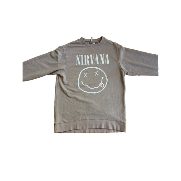 H & M Nirvana Long Sleeve Tee Shirt X-Small - Picture 2 of 7